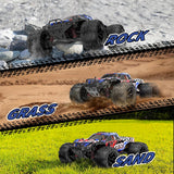 Remote Control Car 1:16, High Speed 40 km/h, 2.4 GHz, 4 WD, Radio-Controlled Monster Truck, Toy for Teenagers Aged 12 and Over, 55 Minutes Playtime, Range 50 m, Radio-controlled car.