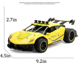 1:16 R/C Spray Runner Car – Yellow/White | Rechargeable Drift Vehicle | Ages 6+