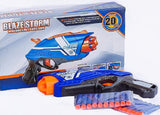 Blaze Storm Toy Gun with 20 Bullets | Fun Blaster for Kids | Blue Toy Gun