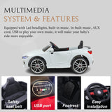 Kids Electric Cars: Stylish 12V Ride On with LED, MP3, USB & More