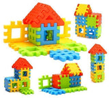 72pcs Blocks House Multi Color Building Blocks with Smooth Rounded Edges - Building Blocks for Kids- Blocks Game for 4 Years Old Girls & Boys