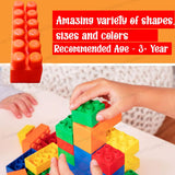 DIY Plastic Building Blocks for Kids Puzzle Games for Kids, Toys for Children Educational & Learning Toy for Kids, Girls & Boys - (250+ Blocks with 38 Wheels) Multicolor (250 pieces)