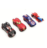 Mini Diecast Car Set for Kids, Avenger Series of 4 Racing Vehicles for Play and Competition - Multicolor