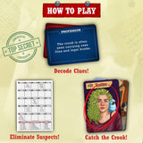 Card Game - Catch The Crook, Family Friendly Mystery Game, Strategy Game, Gifts for Kids, Boys, Girls Ages 10 and Up, 2-5 Players