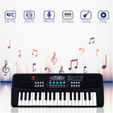 Kids Piano with Mic: Musical Toy with Rhythms, Tones, and Demos