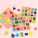 Shapes Puzzles, Numbers Puzzle, Alphabets Puzzle Set for Toddlers