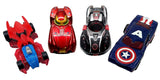 Mini Diecast Car Set for Kids, Avenger Series of 4 Racing Vehicles for Play and Competition - Multicolor