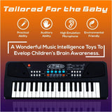 Kids Piano with Mic: Musical Toy with Rhythms, Tones, and Demos