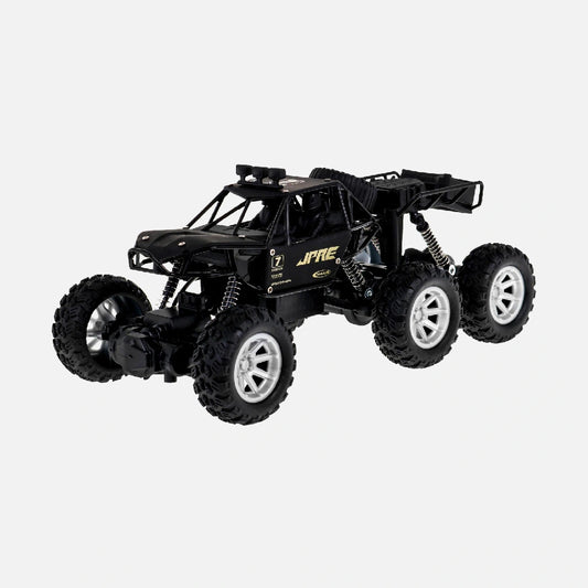 6-Wheel Remote Control Monster Truck, 1:12 Scale, 4WD All-Terrain Electric Car with Smoke Spray, LED Lights, Shock Absorption, 2.4GHz, High Speed, for Kids & Adults (Mix Color) with Batteries