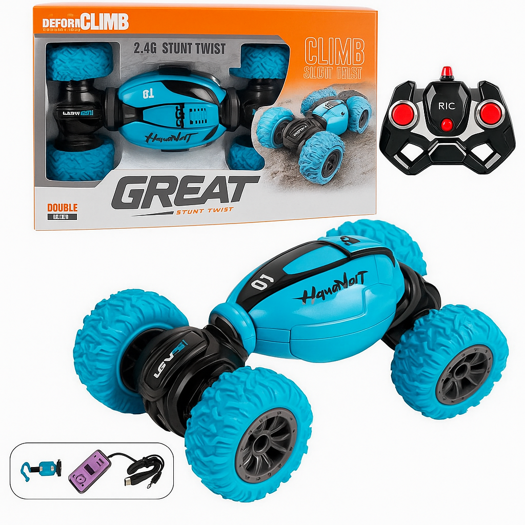 Remote Control Big Size Deform Climb RC Car Off Road High-Speed 4WD | Monster Truck Rock Climbing Car with 360 Spin, Flip, Twist, Climbing (Color as Per Stock)