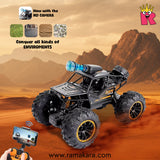 RC Car with Camera for Android and iOS, High Speed Alloy Off Road Fast Racing Vehicle Electric Toy Car Gift for Boys Teens Adults (Rock Crawler Camera WiFi and APP Control) - Random Color (with Batteries)