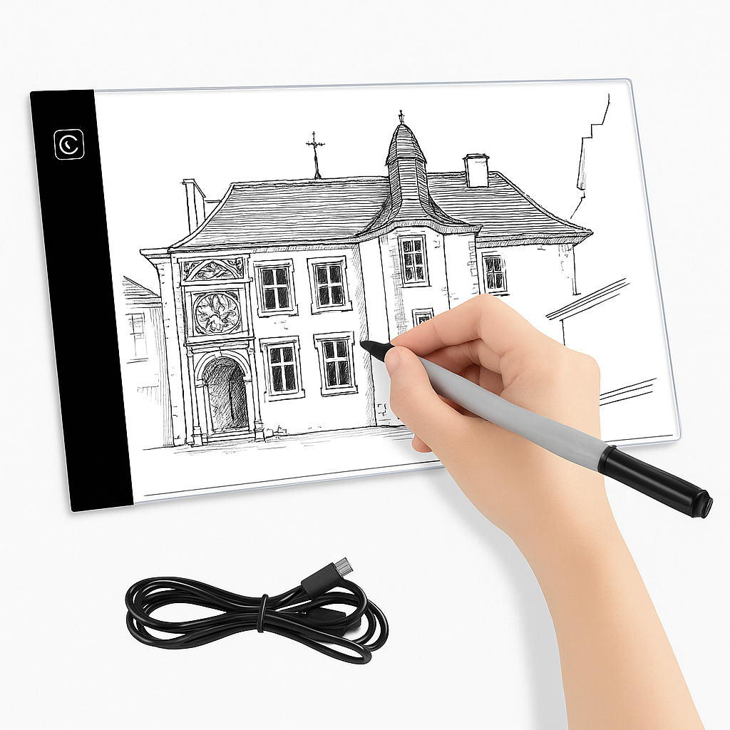 A4 LED Light Pad Tracer USB Portable Eye Protection