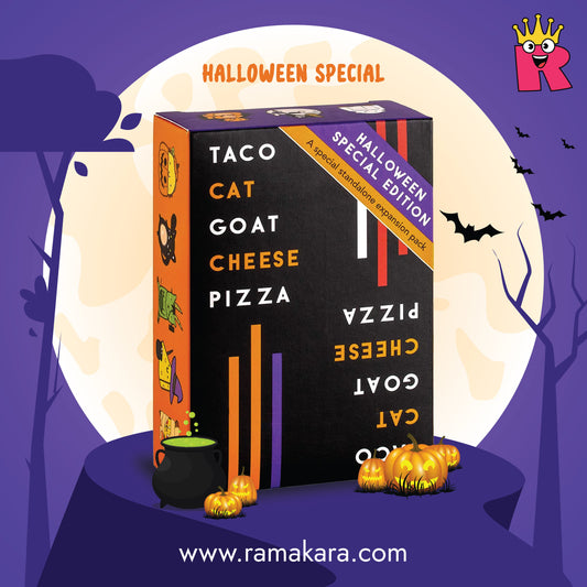 Taco Cat Goat Cheese Pizza Halloween Card Game - Perfect Halloween Games for Kids