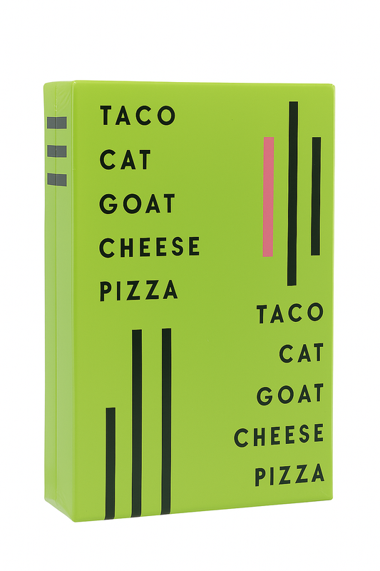 Taco Cat Goat Cheese Pizza Card Game - Fun Game for Kids and Adults - Family and Party Game for Friends - Ideal for Game Nights and Group Entertainment