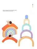 - Wooden Snail tractor, Pull along toy, Rainbow stacker, Color Blocks, Round Pull toy, toddler activity for 1+ Years kids, Child Safe Certified, Multi Colors